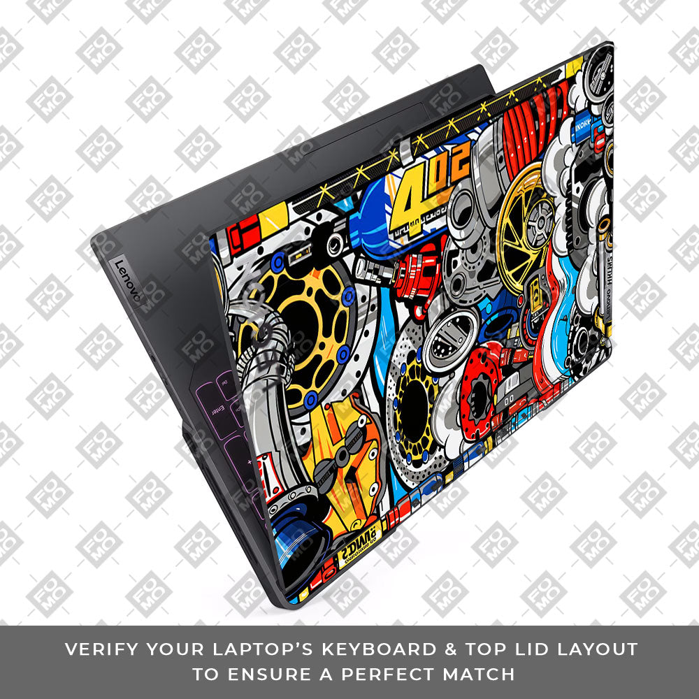 Mechanical Chaos Lenovo Legion 5 Pro 16IRX8 and 16IRX9 Laptop Skin