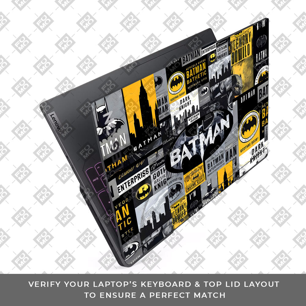 Batman Collage Lenovo Legion 5 Pro 16IRX8 and 16IRX9 Laptop Skin