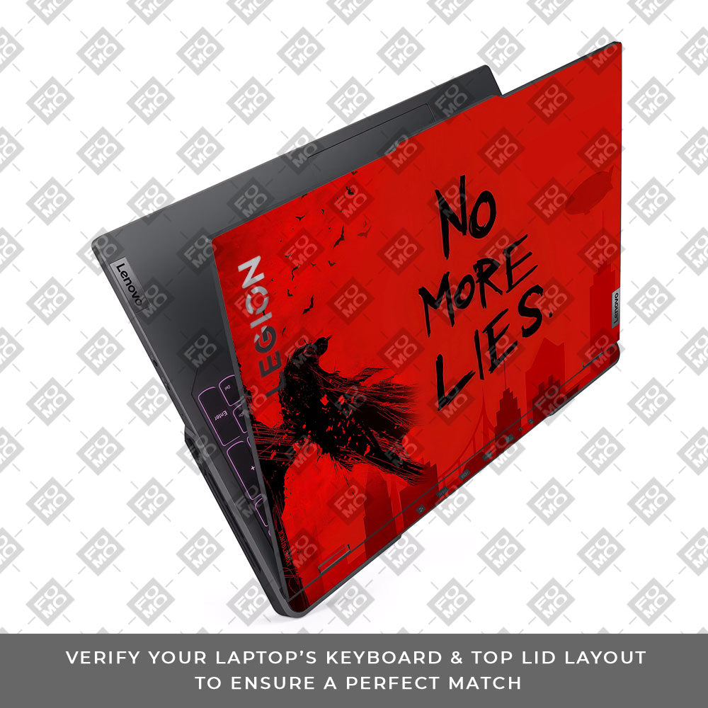 Batman No More Lies Lenovo Legion 5 Pro 16IRX8 and 16IRX9 Laptop Skin
