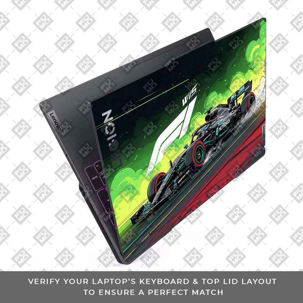W15 F1 Red Bull x AMG Velocity Lenovo Legion 5 Pro 16IRX8 and 16IRX9 3D Laptop Skin