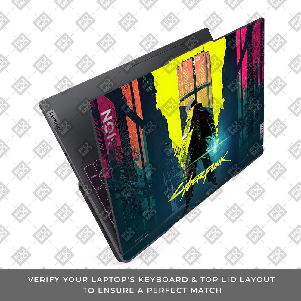 Cyberpunk Uprising Lenovo Legion 5 Pro 16IRX8 and 16IRX9 Laptop Skin