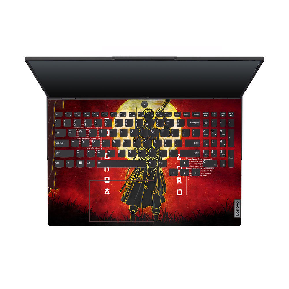 Zoro Under Golden Moon Lenovo Legion 5 Pro 16IRX8 and 16IRX9 Laptop Skin