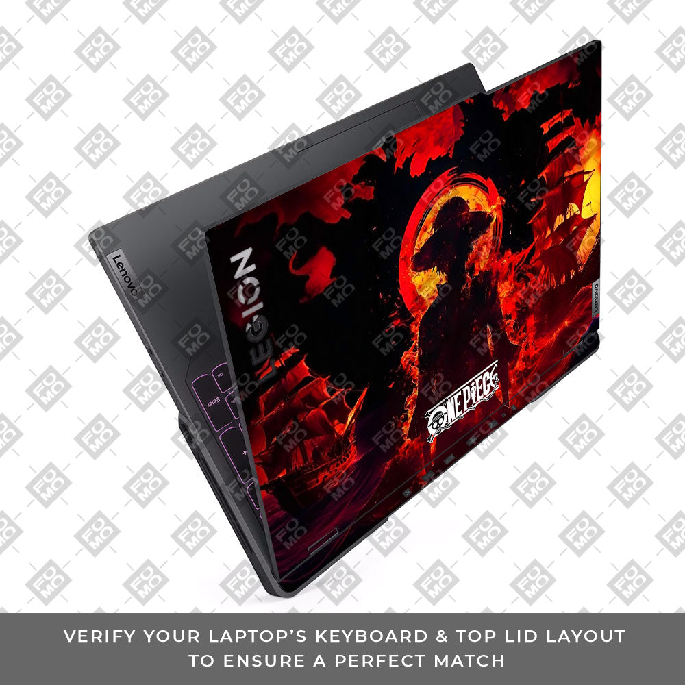 Luffy's Burning Tide Lenovo Legion 5 Pro 16IRX8 and 16IRX9 Laptop Skin