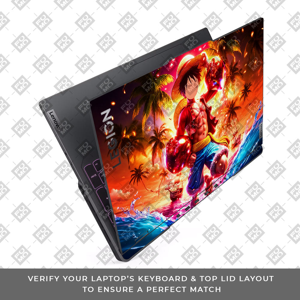 Luffy's Radiant Will Lenovo Legion 5 Pro 16IRX8 and 16IRX9 Laptop Skin