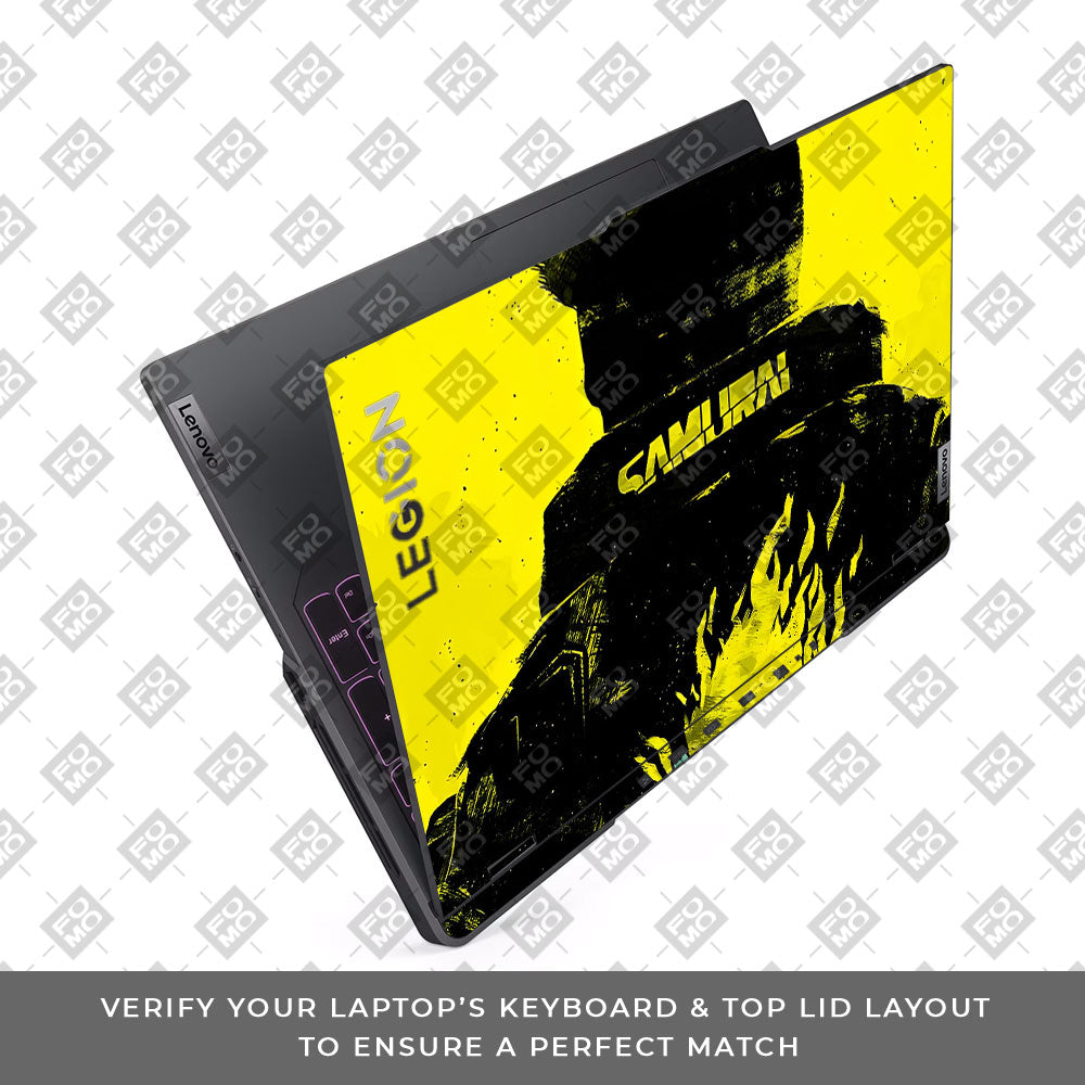 Backlit SAMURAI Jacket Lenovo Legion 5 Pro 16IRX8 and 16IRX9 Laptop Skin