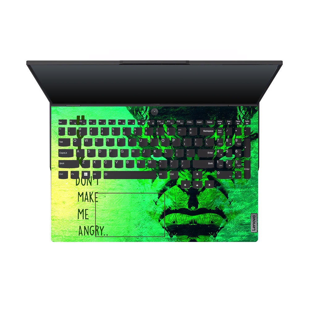 Hulk Don't Make Me Angry Lenovo Legion 5 Pro 16IRX8 and 16IRX9 Laptop Skin