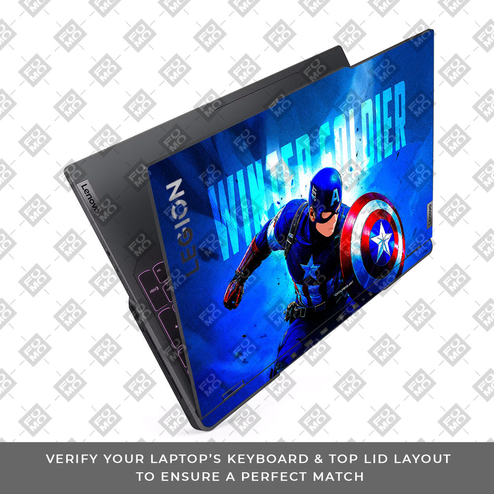Shield of Justice Captain America Lenovo Legion 5 Pro 16IRX8 and 16IRX9 Laptop Skin