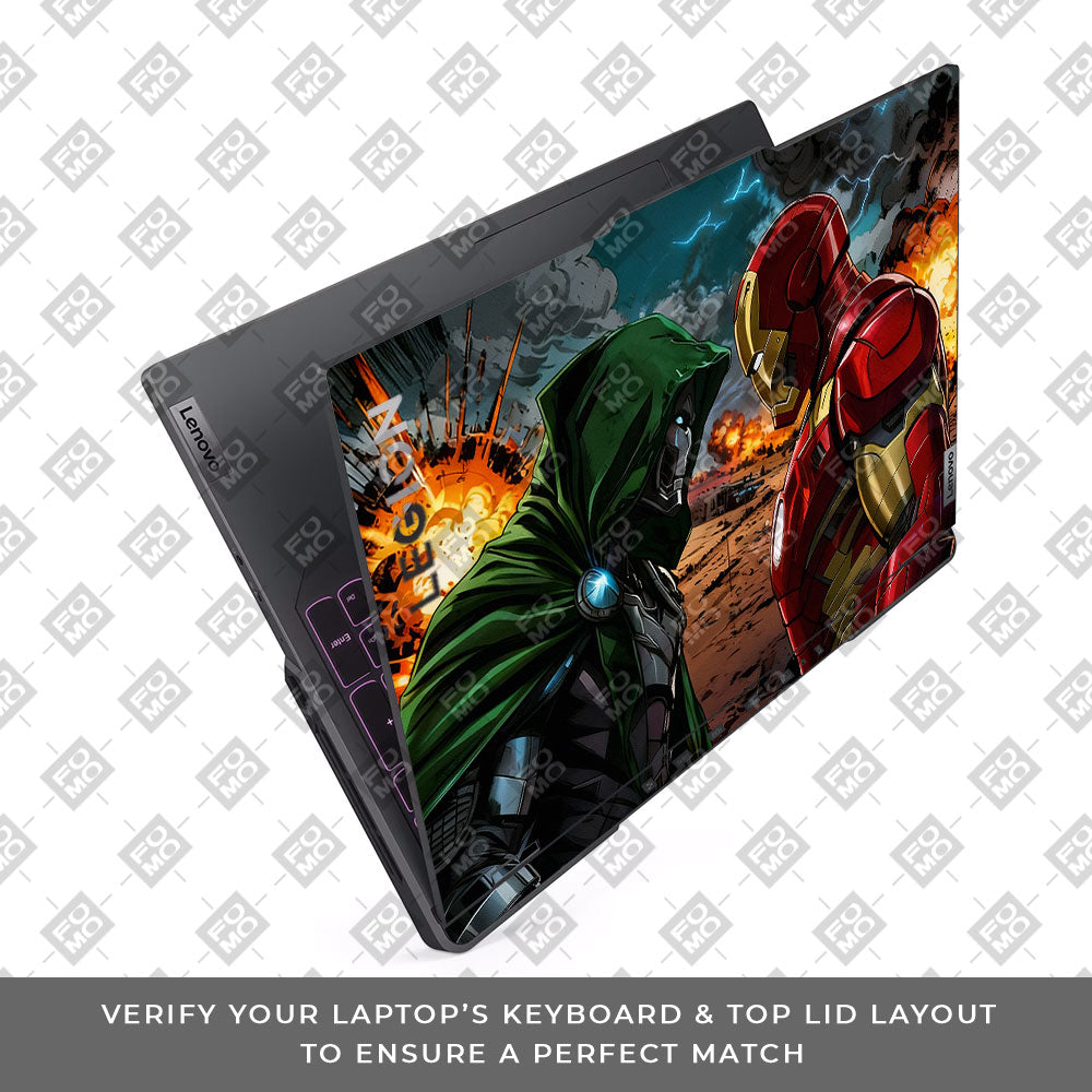 Iron Man vs Doom Lenovo Legion 5 Pro 16IRX8 and 16IRX9 Laptop Skin
