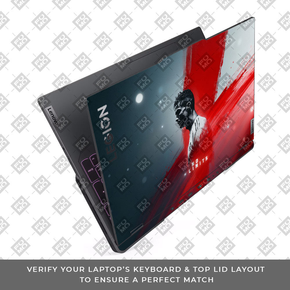 No Limits Ronaldo Spirit Lenovo Legion 5 Pro 16IRX8 and 16IRX9  Laptop Skin