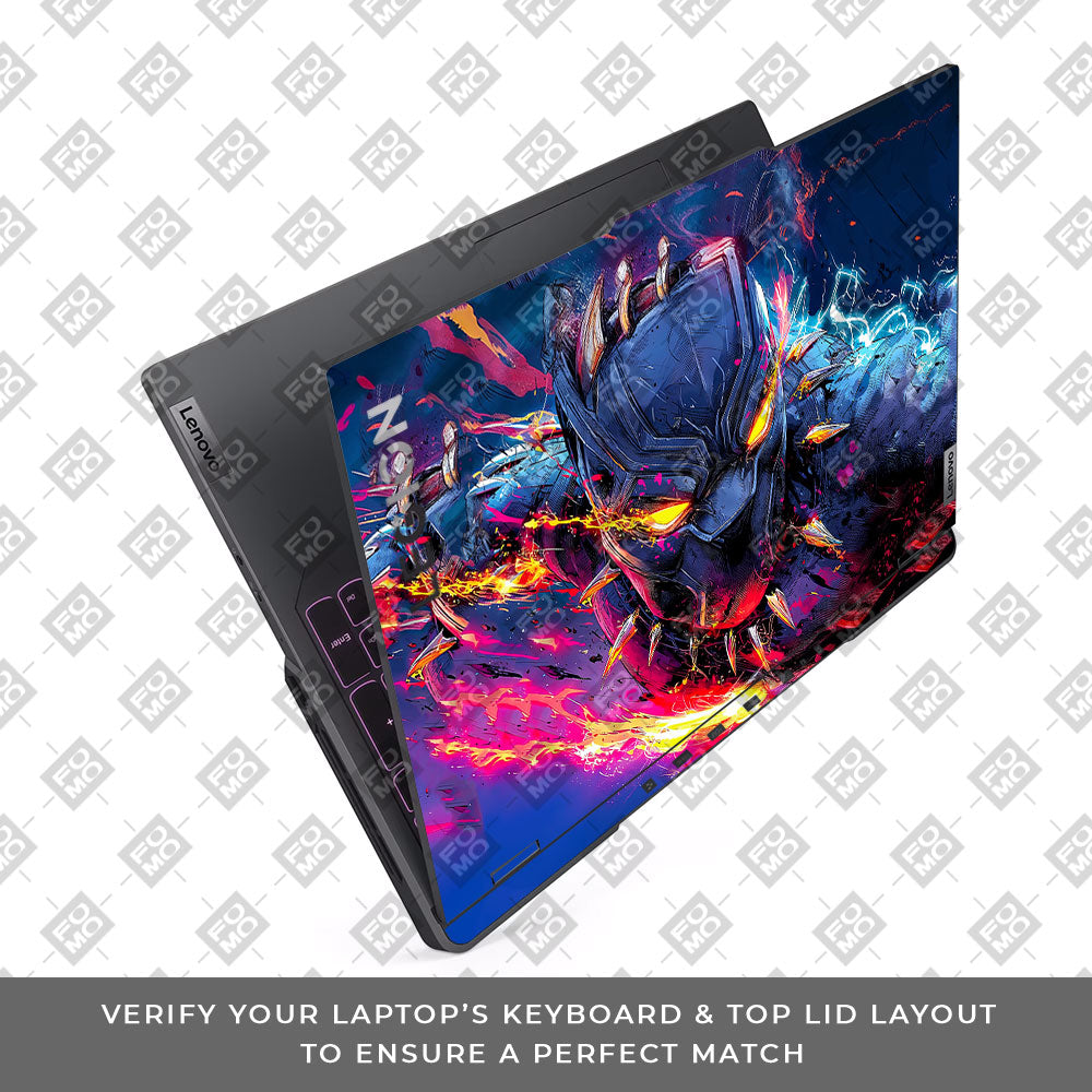 Vibranium Fury Wakandan Charge Lenovo Legion 5 Pro 16IRX8 and 16IRX9  Laptop Skin