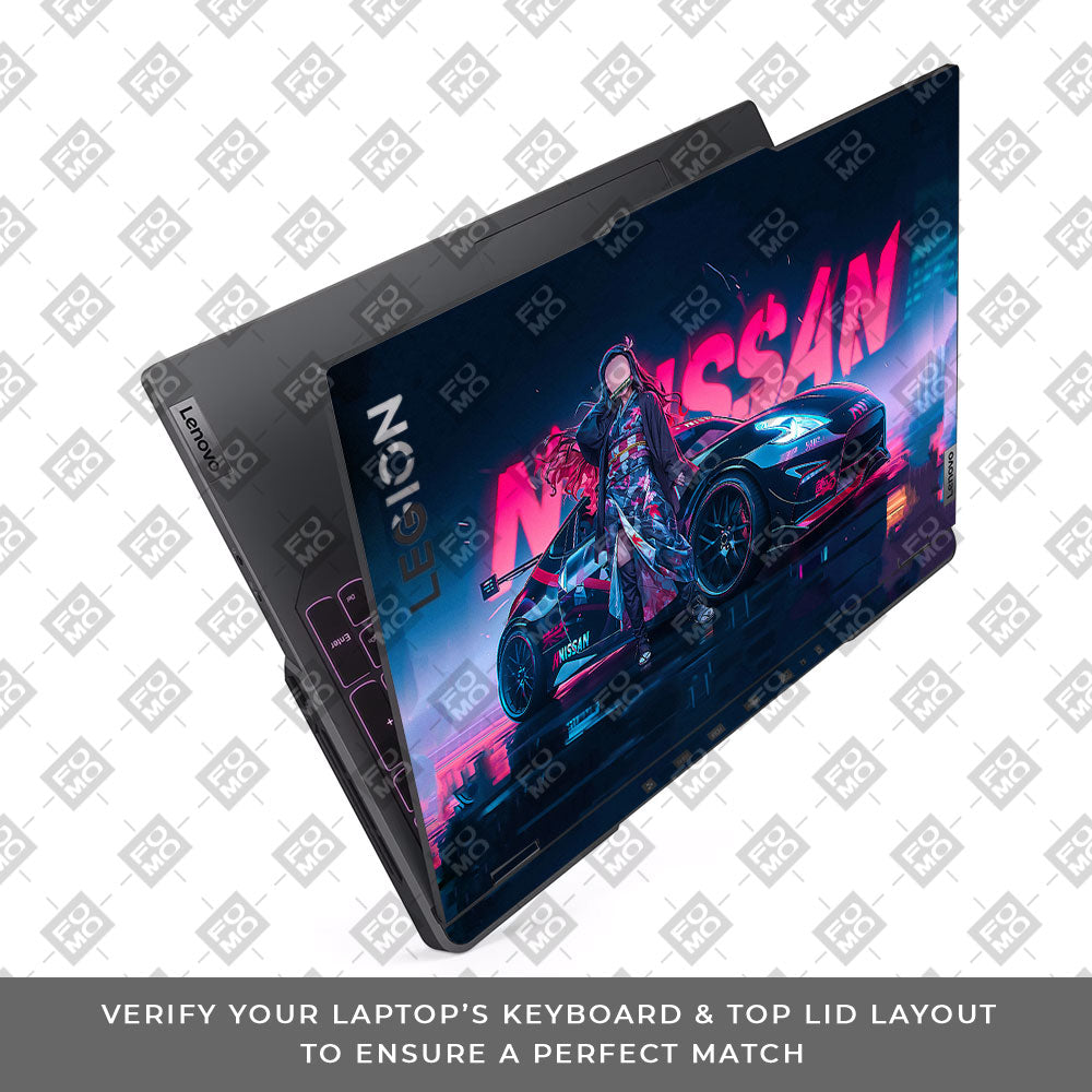 Neon Bloom Nezuko Racer Lenovo Legion 5 Pro 16IRX8 and 16IRX9  Laptop Skin