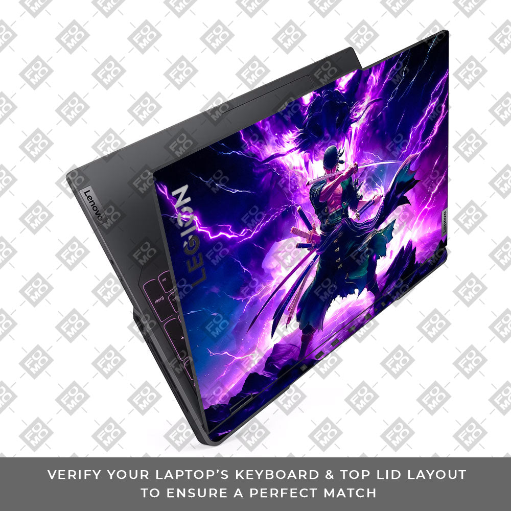 Roronoa Zoro Hell Mode Lenovo Legion 5 Pro 16IRX8 and 16IRX9 Laptop Skin