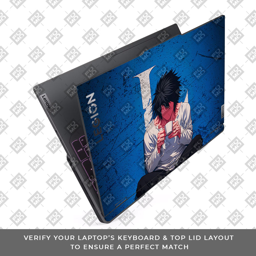 Death Note L Lawliet Lenovo Legion 5 Pro 16IRX8 and 16IRX9 Laptop Skin