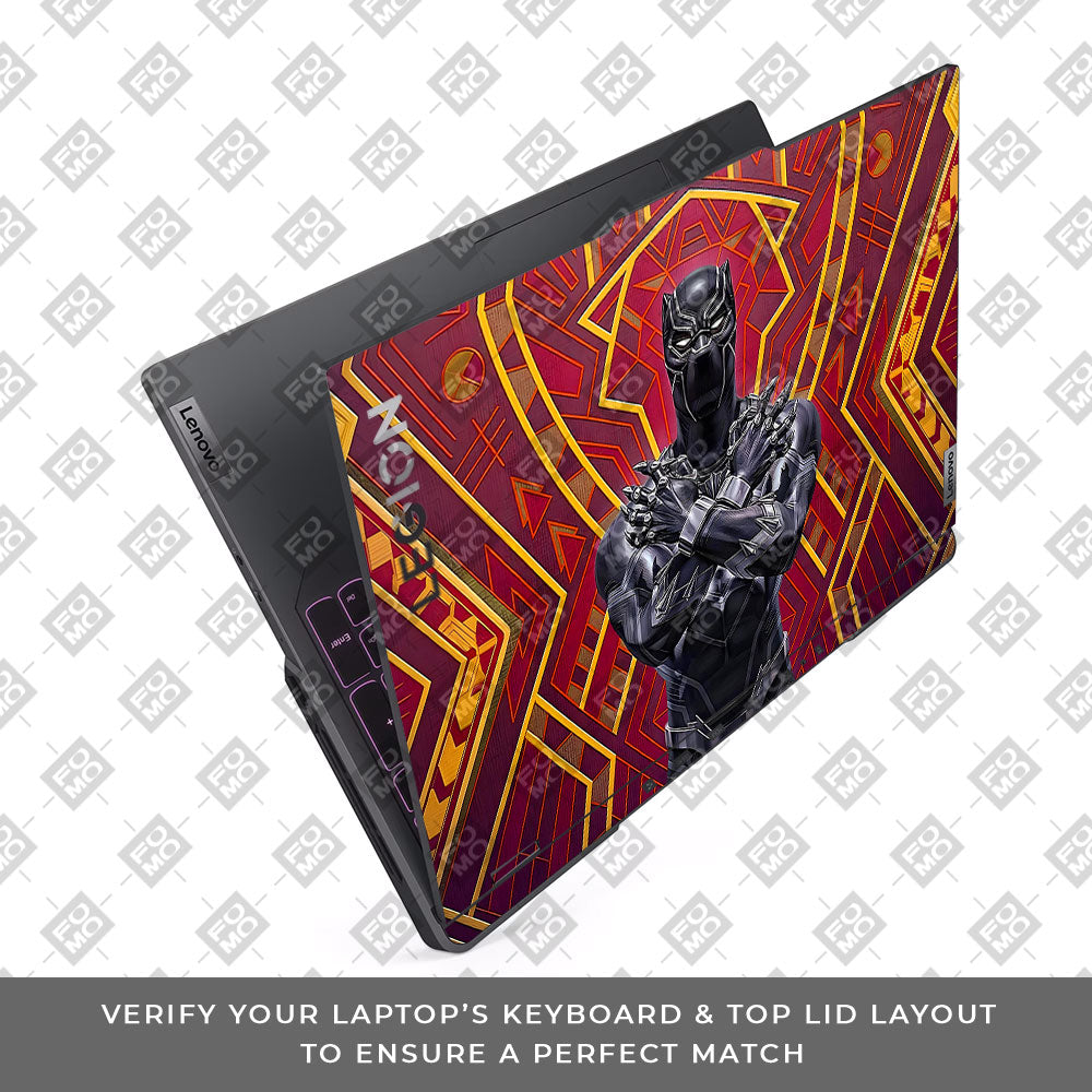 Wakanda Royal Power Lenovo Legion 5 Pro 16IRX8 and 16IRX9 3D Laptop Skin