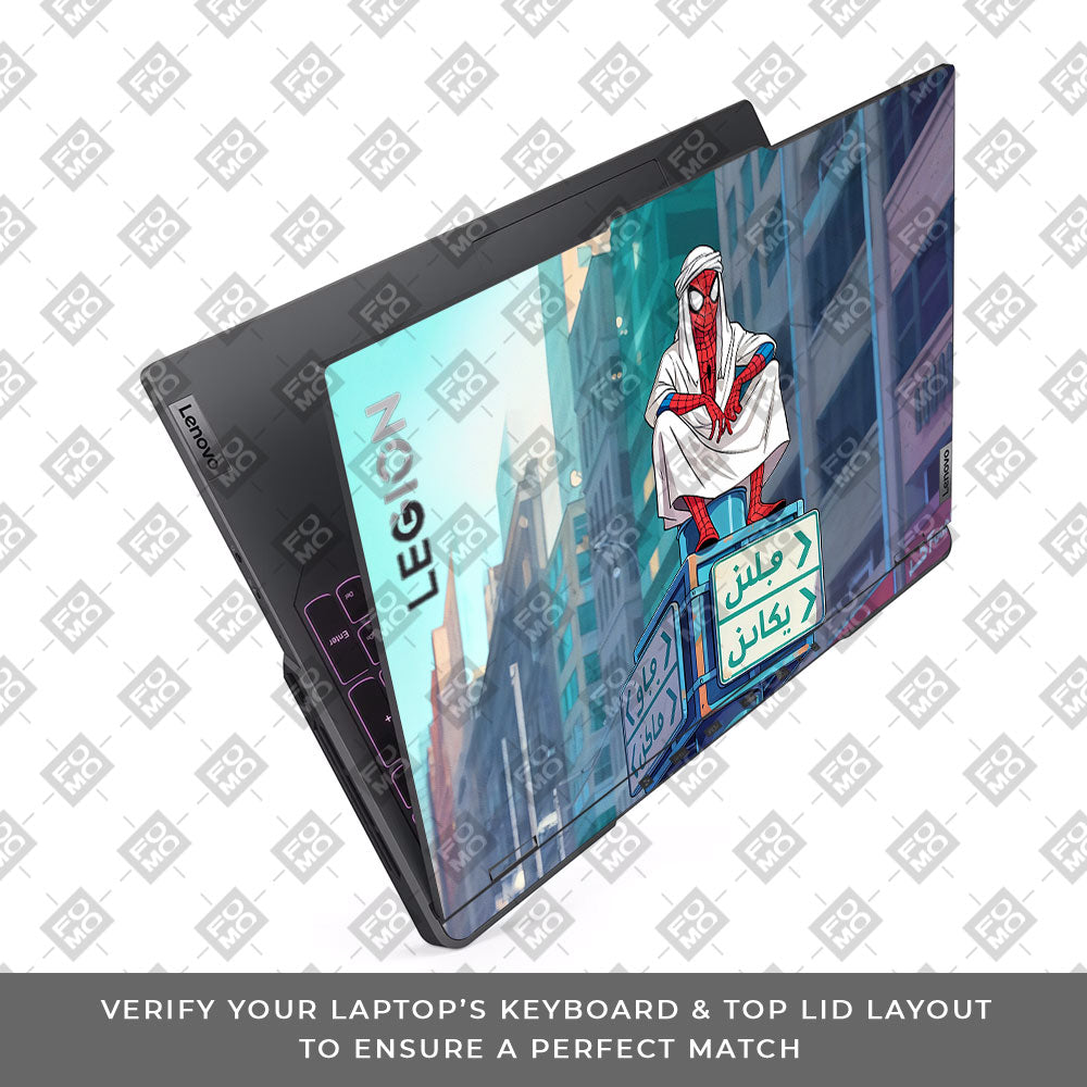 Arabian Spider Man Lenovo Legion 5 Pro 16IRX8 and 16IRX9 Laptop Skin