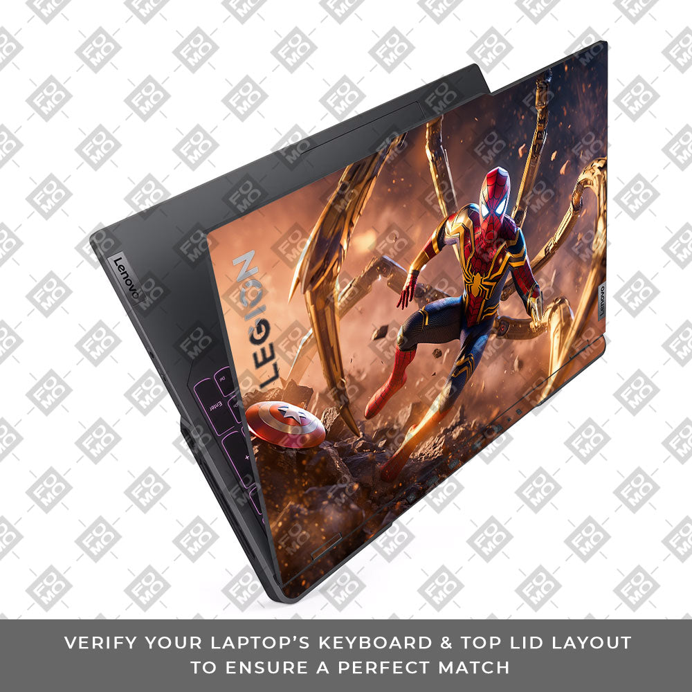 Spider Man Mech Arms Lenovo Legion 5 Pro 16IRX8 and 16IRX9 Laptop Skin
