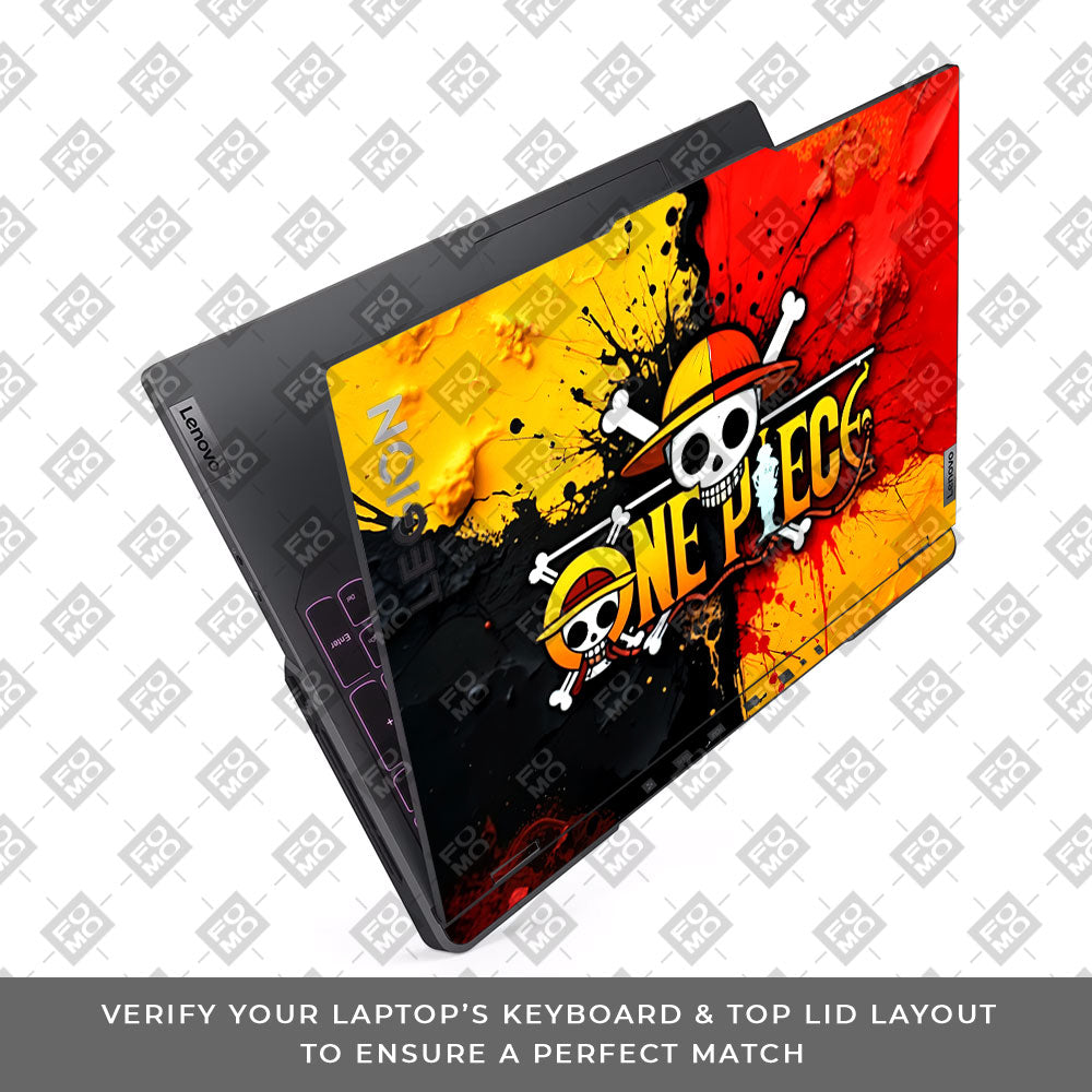 One Piece Paint Splash Lenovo Legion 5 Pro 16IRX8 and 16IRX9 Laptop Skin