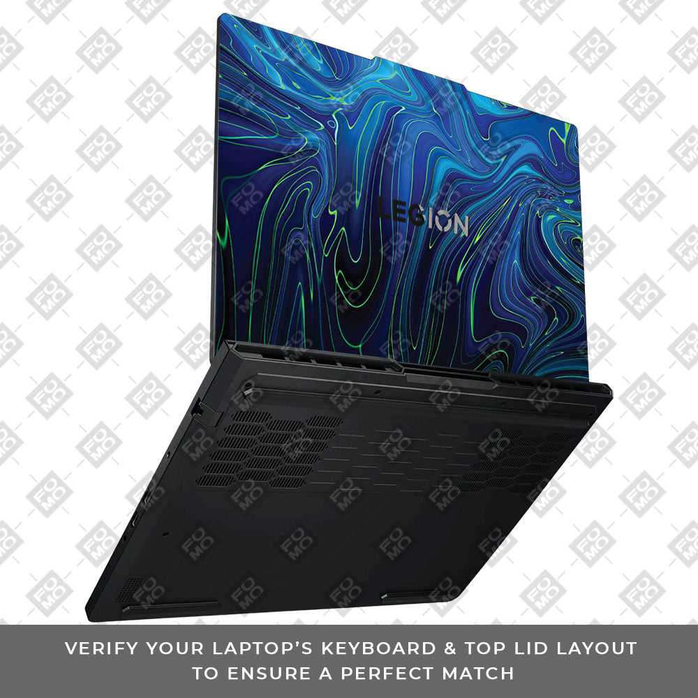 Cobalt Liquid Design Lenovo Legion Pro 5 16ADR10 Laptop Skin