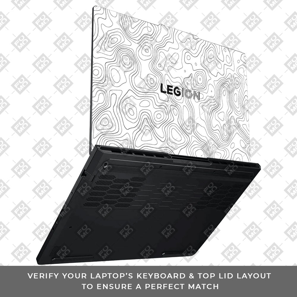 White Contour Design Lenovo Legion Pro 5 16ADR10 Laptop Skin