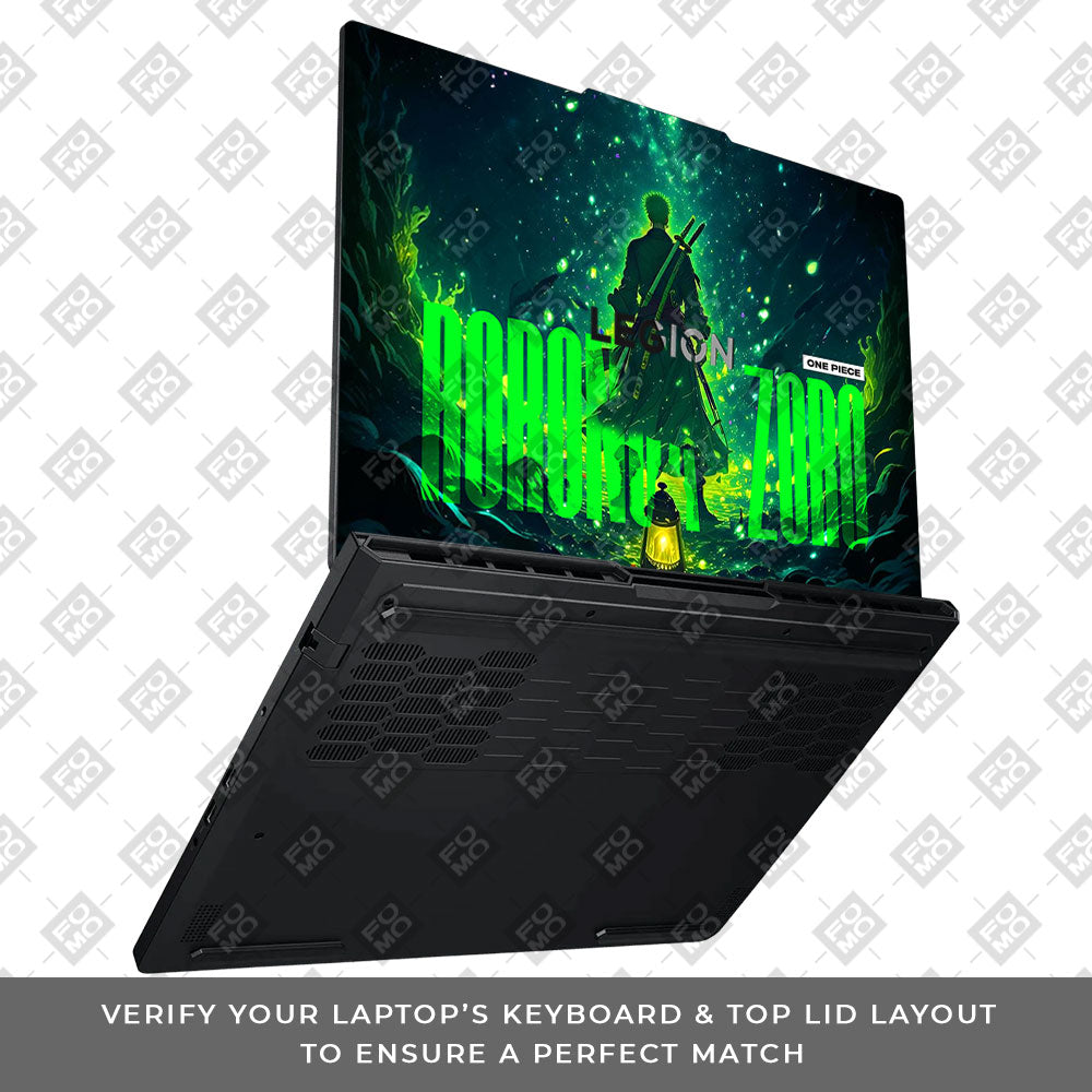 Roronoa Zoro Green Fury Lenovo Legion Pro 5 16ADR10 Laptop Skin