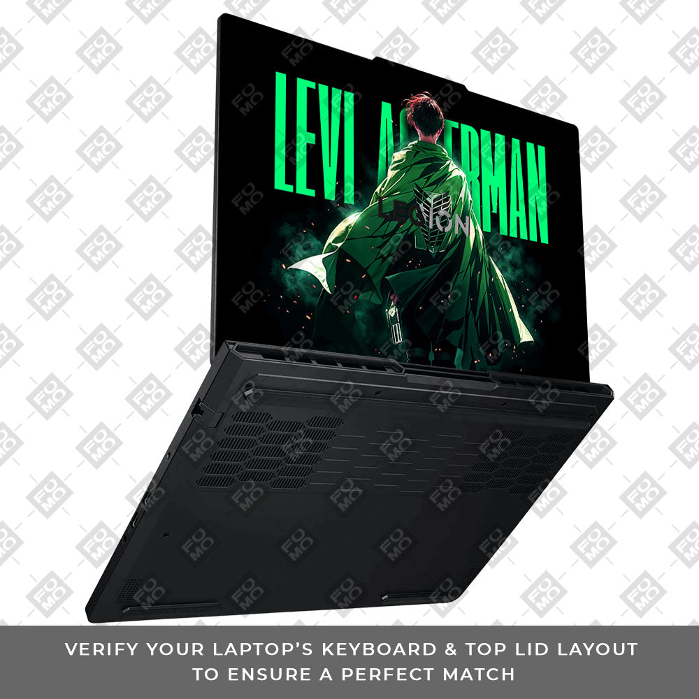 Levi Ackerman Stance Lenovo Legion Pro 5 16ADR10 Laptop Skin