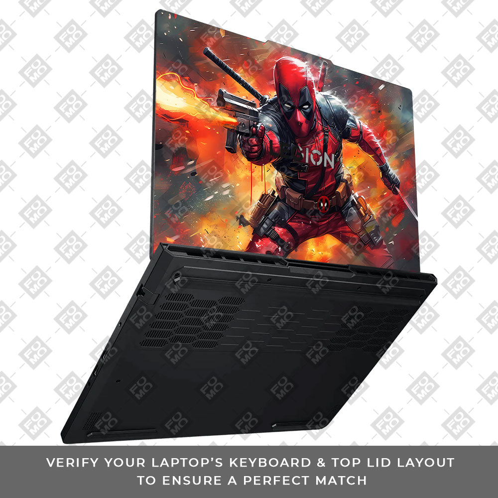 Deadpool in Action Lenovo Legion Pro 5 16ADR10 Laptop Skin