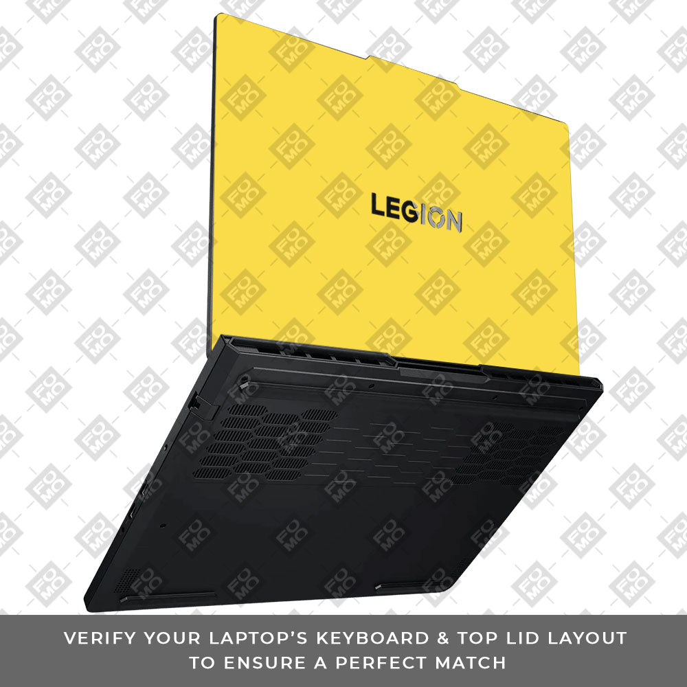 Textured Yellow Lenovo Legion Pro 5 16ADR10 Laptop Skin