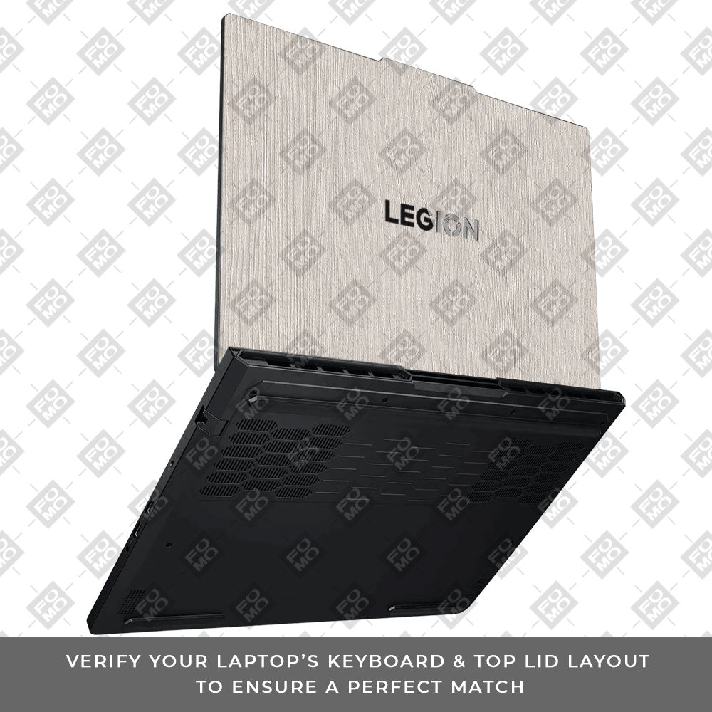 Textured White Wood Lenovo Legion Pro 5 16ADR10 Laptop Skin