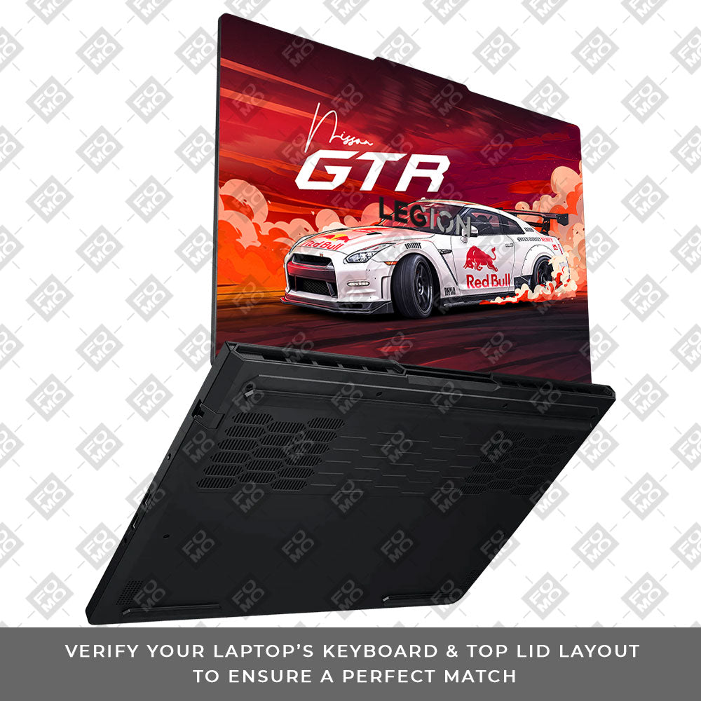 Nissan GTR Red Bull Drift Fury Lenovo Legion Pro 5 16ADR10 3D Laptop Skin