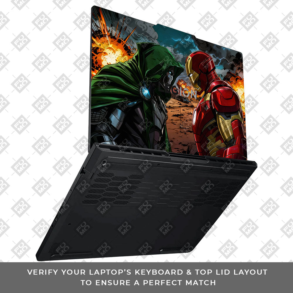Iron Man vs Doom Lenovo Legion Pro 5 16ADR10 3D Laptop Skin