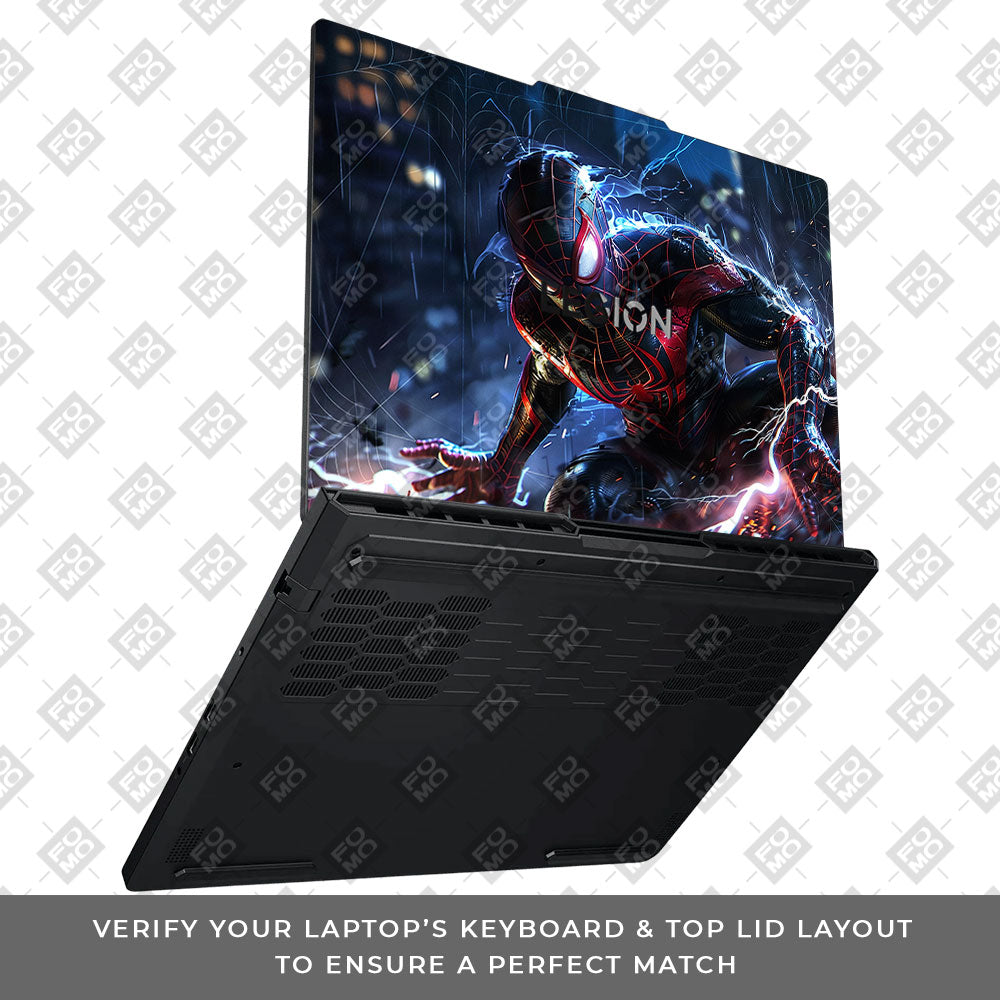 Miles Morales Shockwave Lenovo Legion Pro 5 16ADR10 Laptop Skin