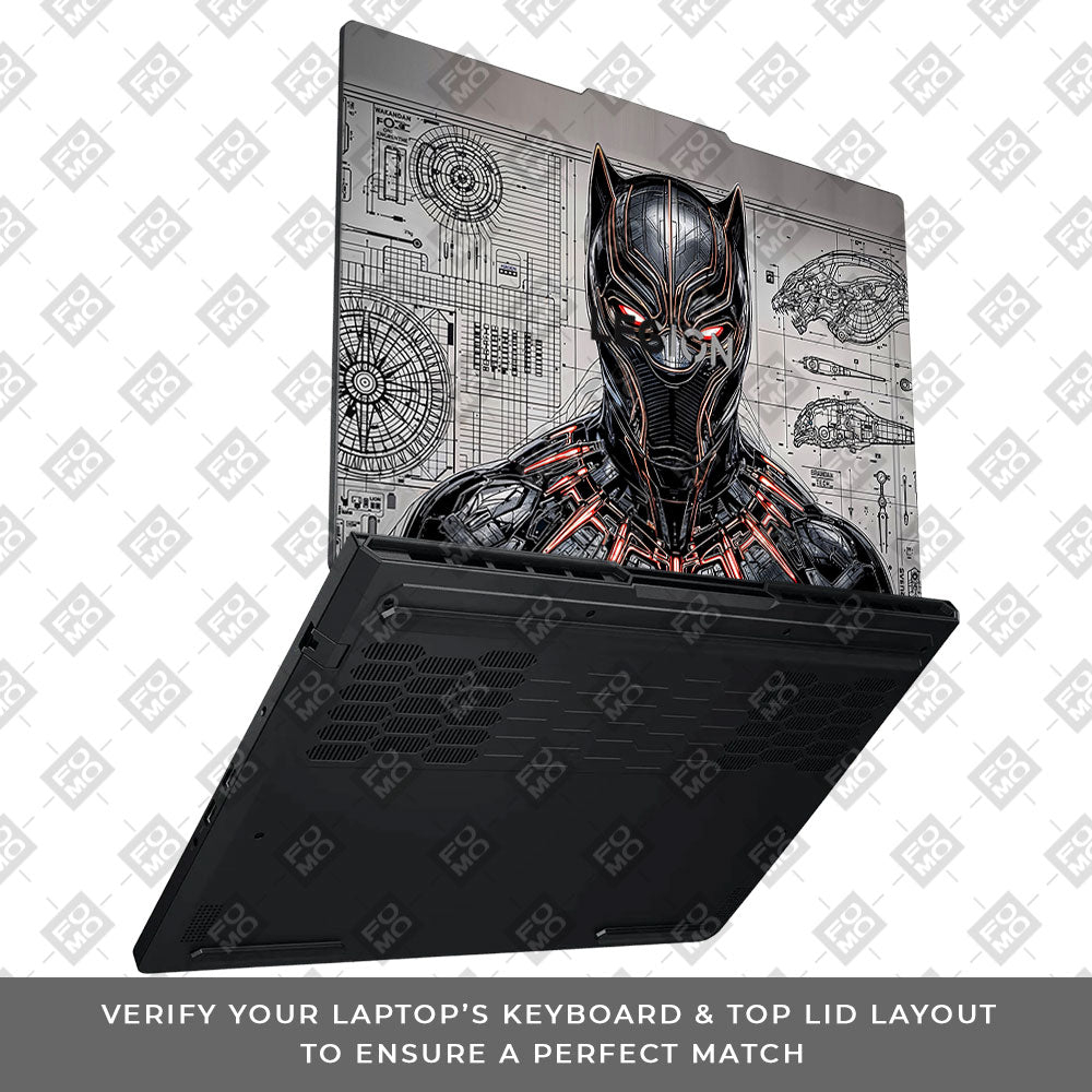 Black Panther Vibranium Tech Lenovo Legion Pro 5 16ADR10 3D Laptop Skin