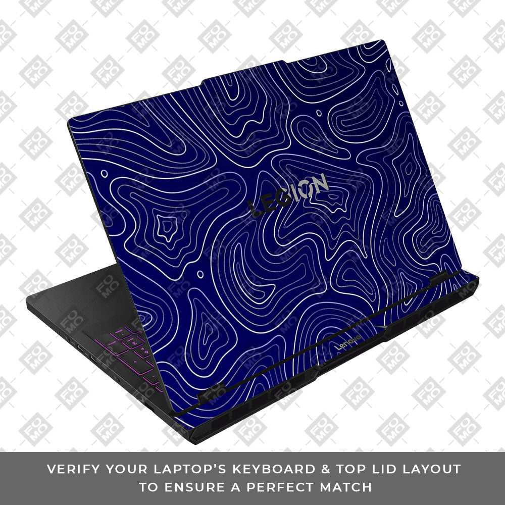 Deep Blue Contour Depths Lenovo Legion Pro 5 16AFR10 Laptop Skin