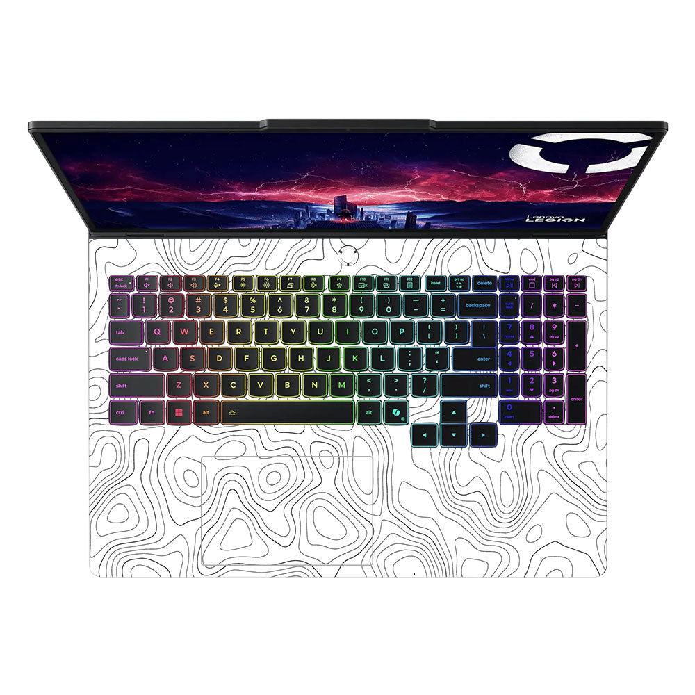 White Contour Design Lenovo Legion Pro 5 16IAX10 Laptop Skin