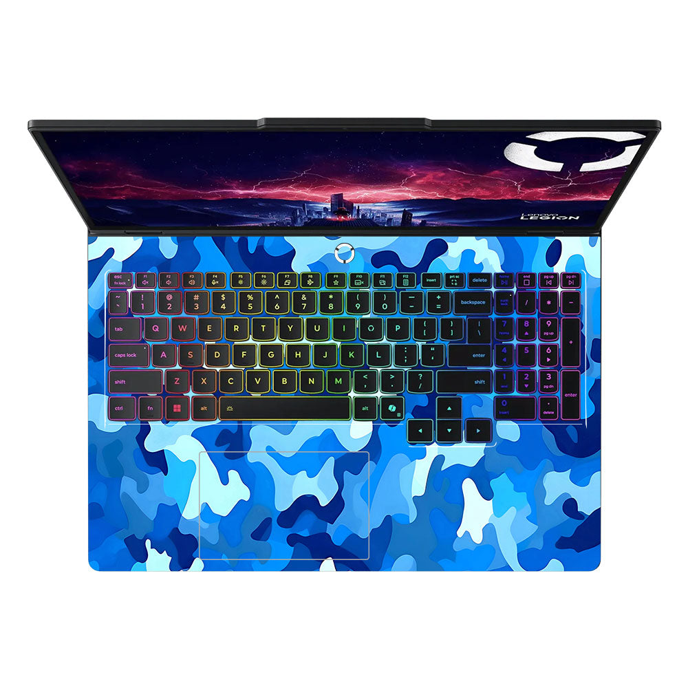 Arctic Blue Camo Pattern Lenovo Legion Pro 5 16AFR10 Laptop Skin