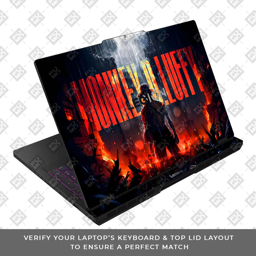 Monkey D. Luffy Blazing Red Lenovo Legion Pro 5 16AFR10 Laptop Skin