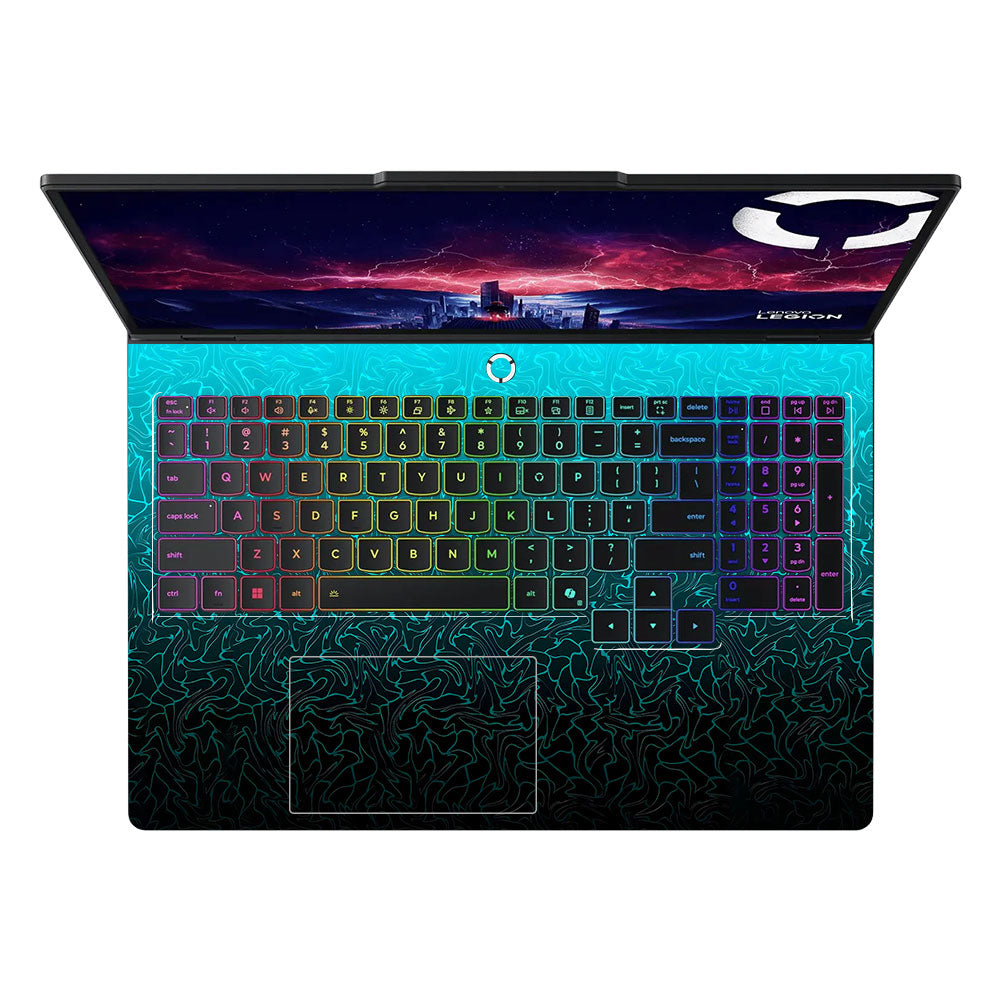 Cyan Blue to Black Lenovo Legion Pro 5 16IAX10 Laptop Skin