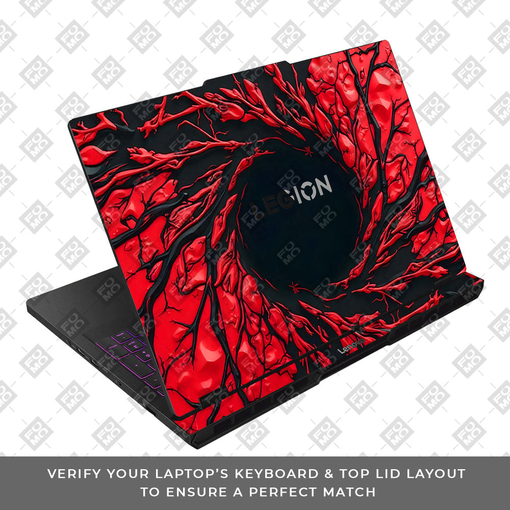 Spiderman Web Red Lenovo Legion Pro 5 16AFR10 Laptop Skin