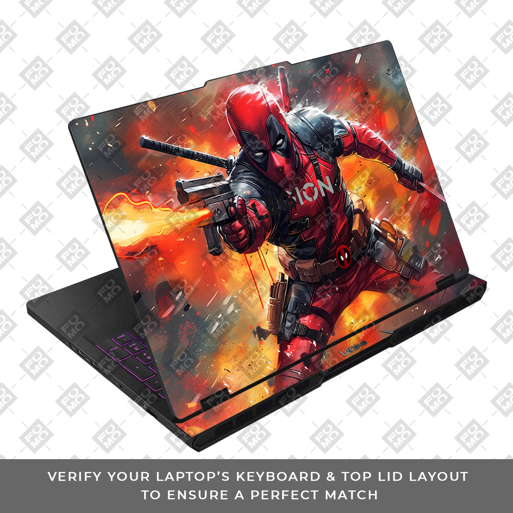 Deadpool in Action Lenovo Legion Pro 5 16AFR10 Laptop Skin