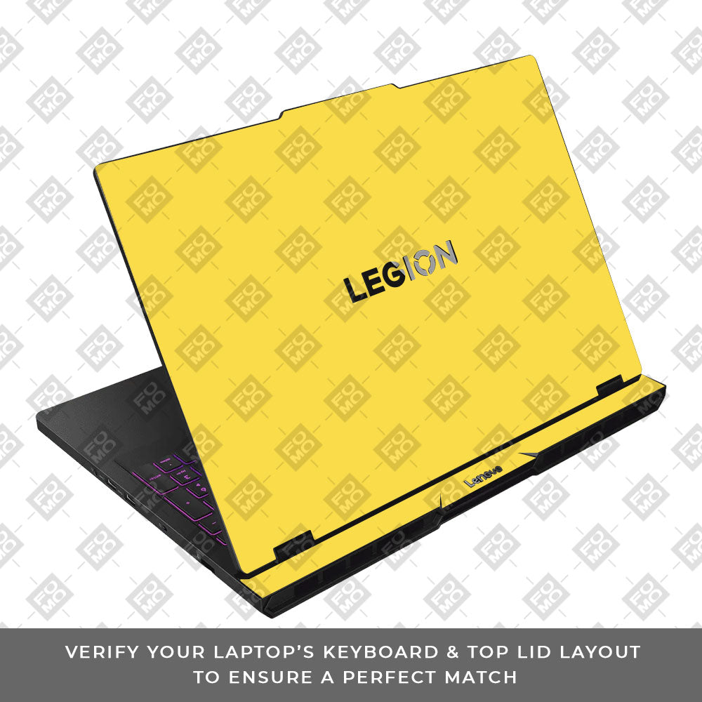 Textured Yellow Lenovo Legion Pro 5 16AFR10 Laptop Skin