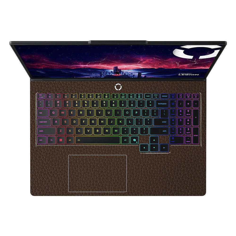 Textured Brown Leather Lenovo Legion Pro 5 16IAX10 Laptop Skin