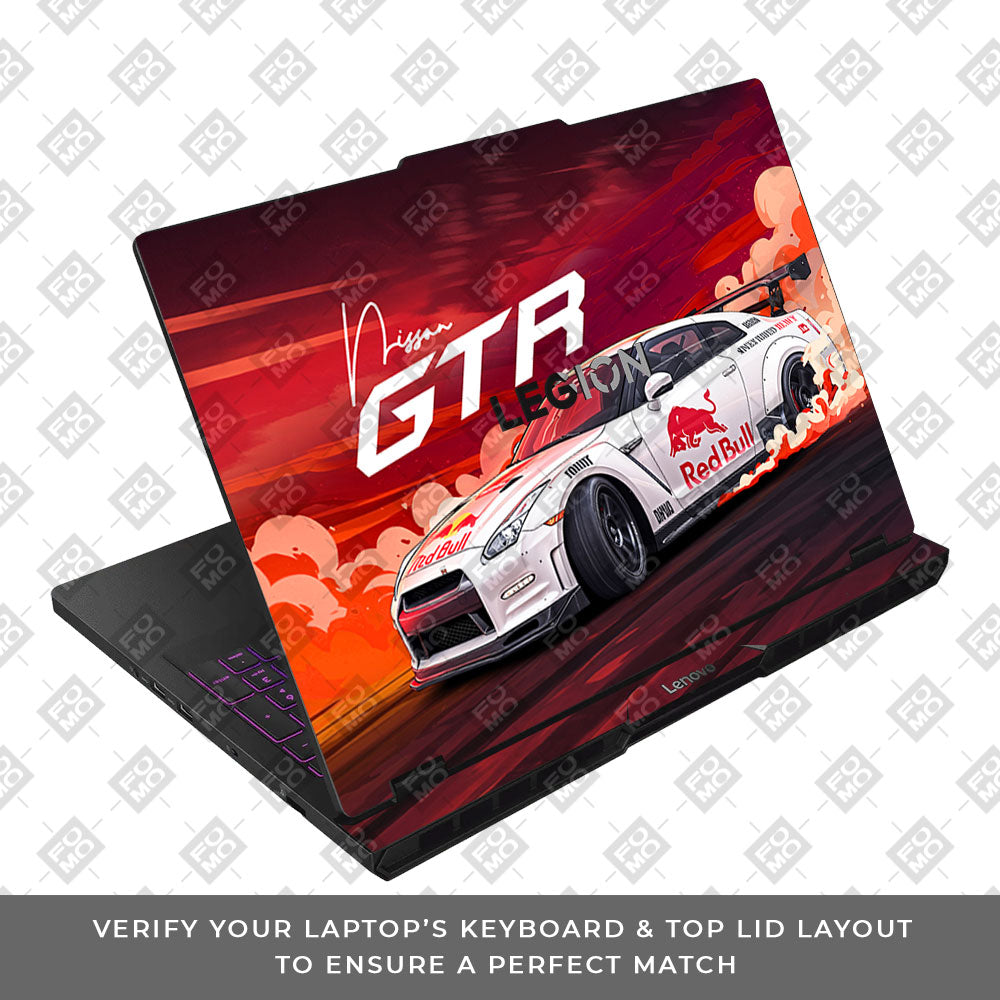 Nissan GTR Red Bull Drift Fury Lenovo Legion Pro 5 16AFR10 Laptop Skin