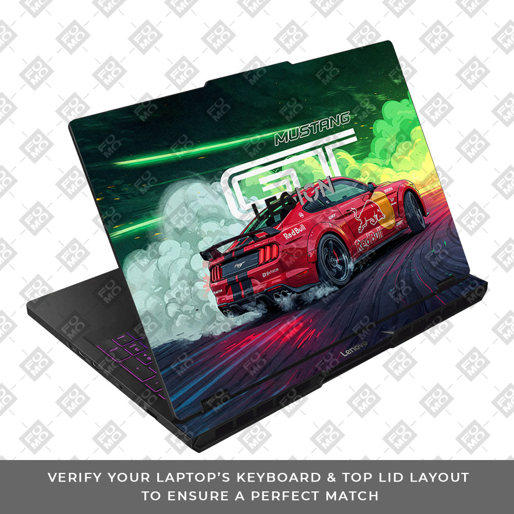 Mustang GT Red Bull Drift Beast Lenovo Legion Pro 5 16AFR10 Laptop Skin
