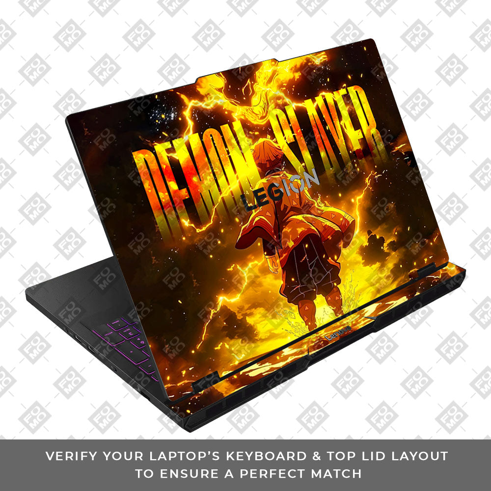 Zenitsu Lightning Strike Lenovo Legion Pro 5 16AFR10 Laptop Skin