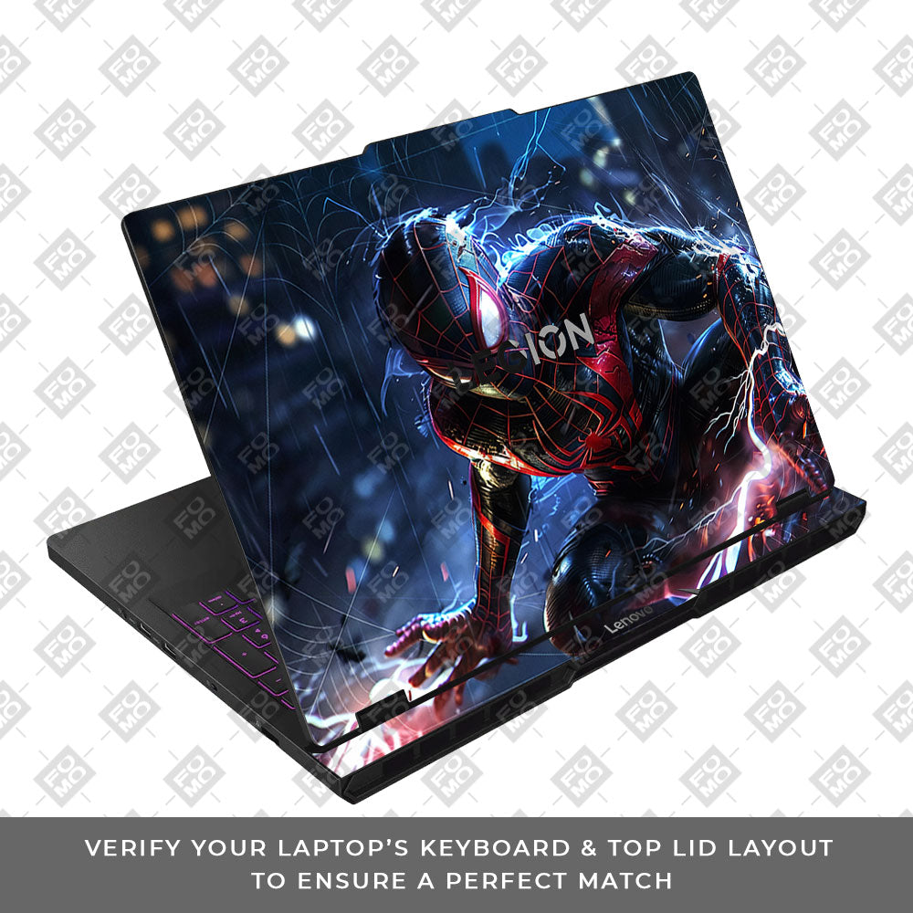Miles Morales Shockwave Lenovo Legion Pro 5 16AFR10 3D Laptop Skin
