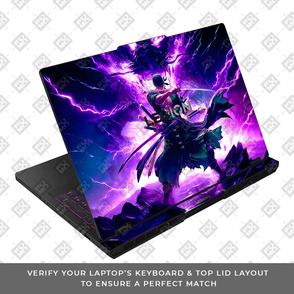 Roronoa Zoro Hell Mode Lenovo Legion Pro 5 16AFR10 Laptop Skin