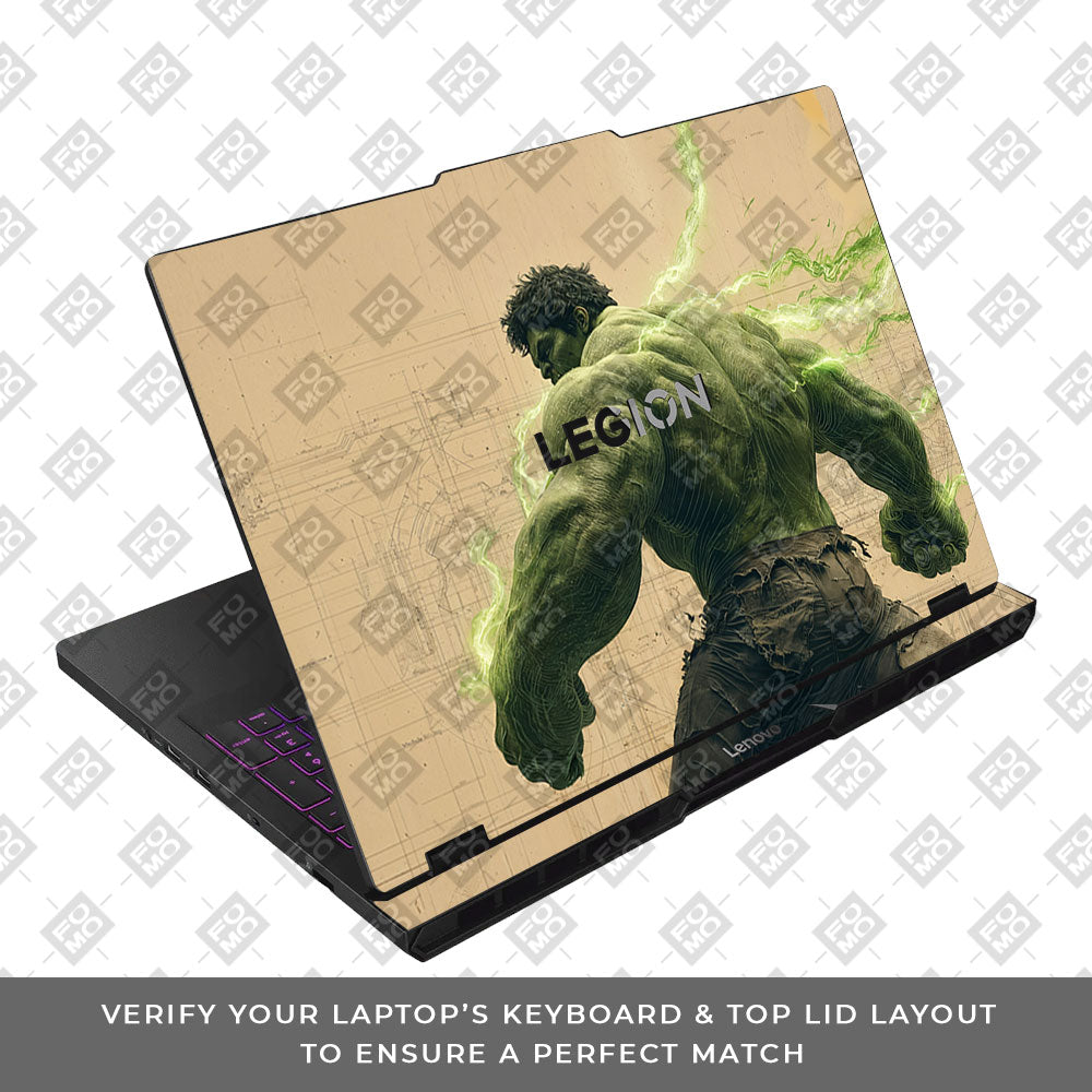 Hulk Unleashed Lenovo Legion Pro 5 16AFR10 Laptop Skin