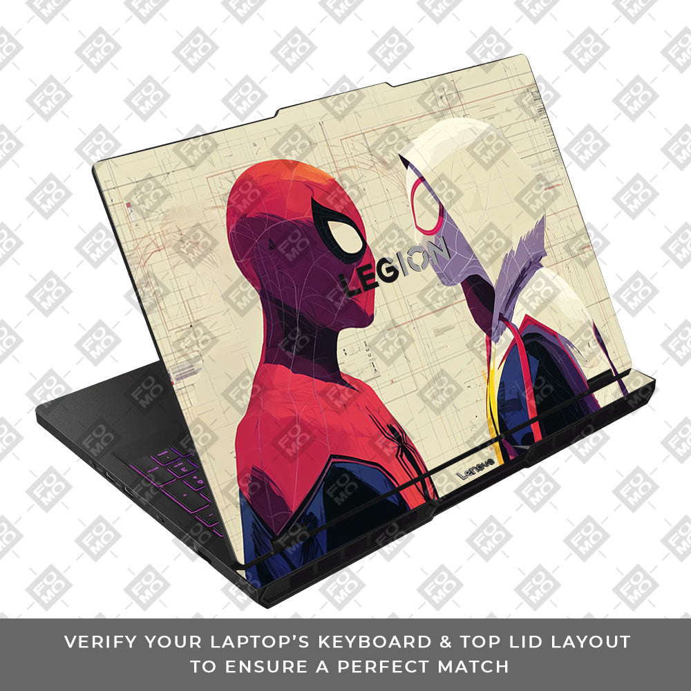 Spider Man X Spider Gwen Lenovo Legion Pro 5 16AFR10 Laptop Skin