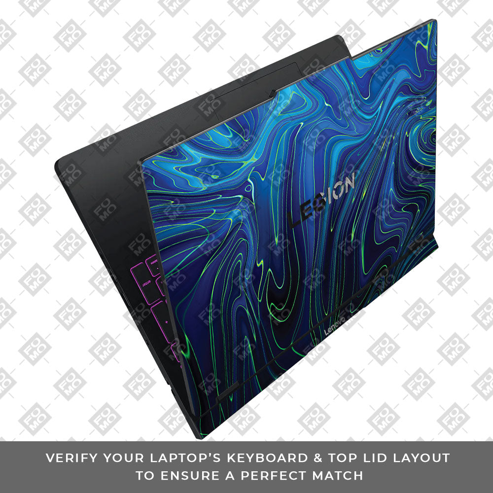 Cobalt Liquid Design Lenovo Legion Pro 5 16IAX10 Laptop Skin