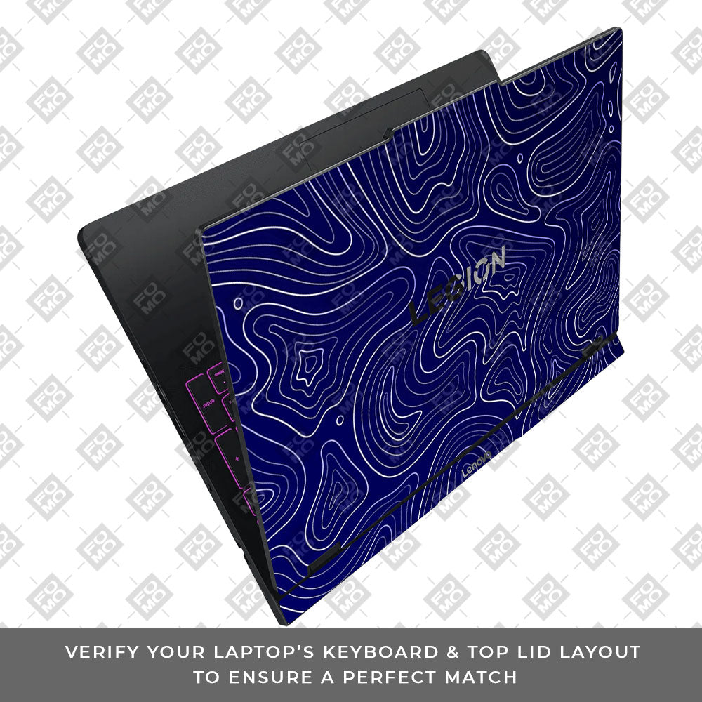 Deep Blue Contour Depths Lenovo Legion Pro 5 16IAX10 Laptop Skin
